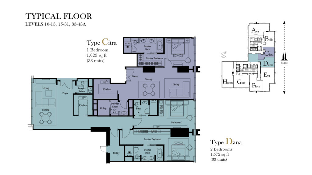 Ritz Carlton Residences Floor Plans KLCC Condominium