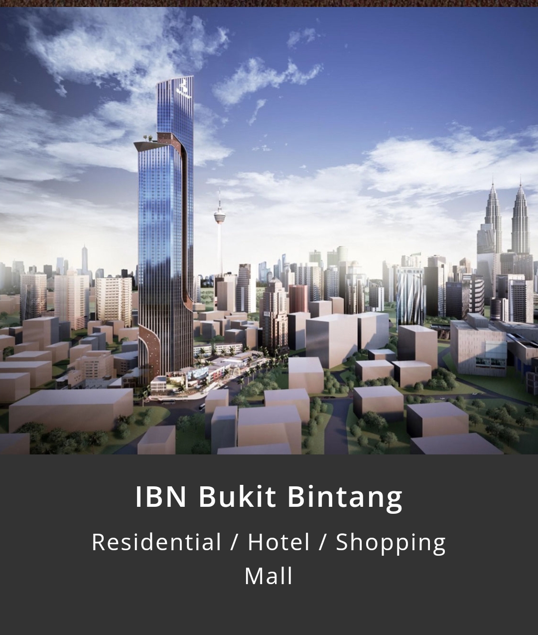 IBNBukitBintangMixedDevelopment KLCC Condominium Kuala Lumpur