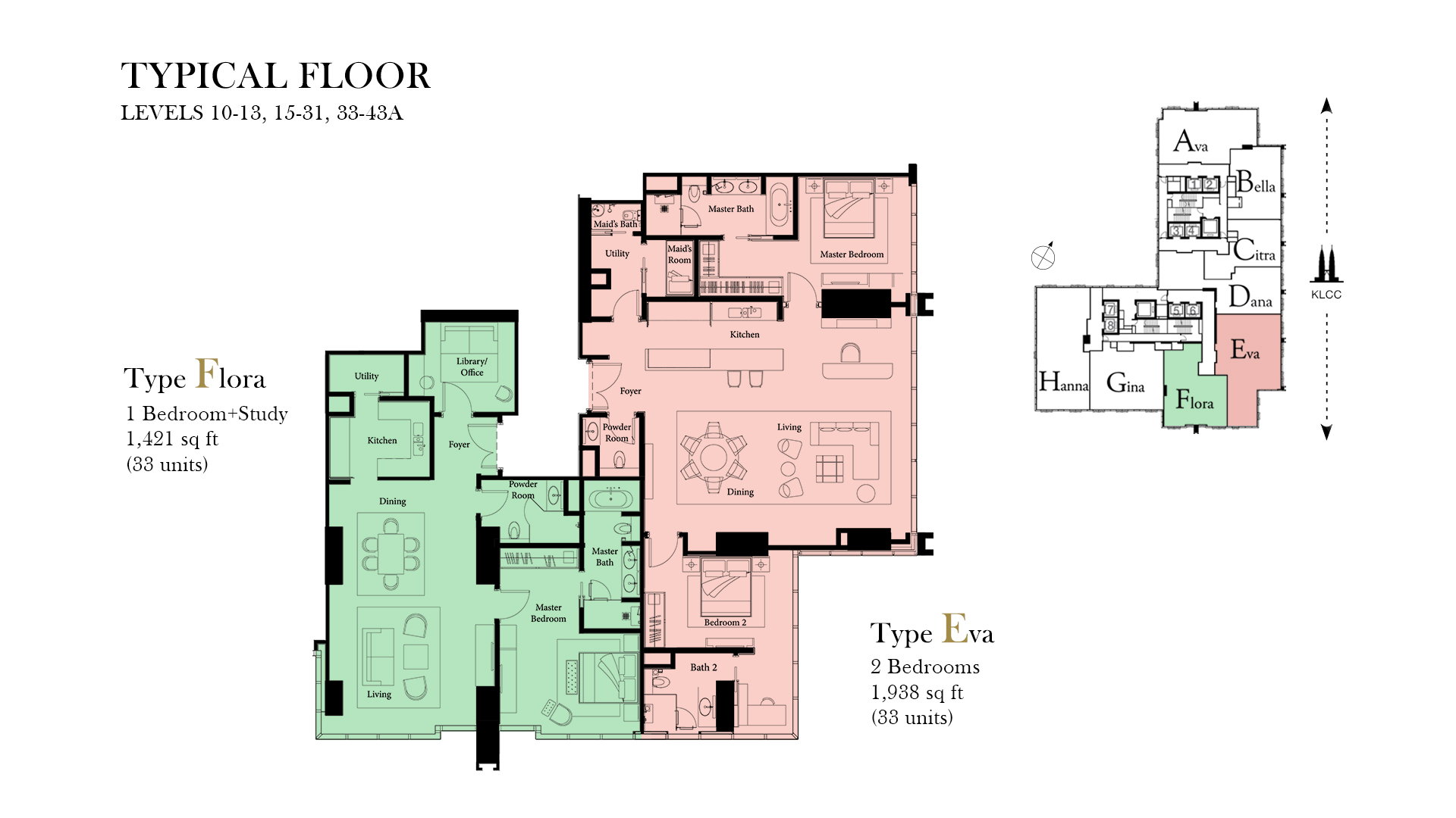 Ritz Carlton Residences Floor Plans KLCC Condominium