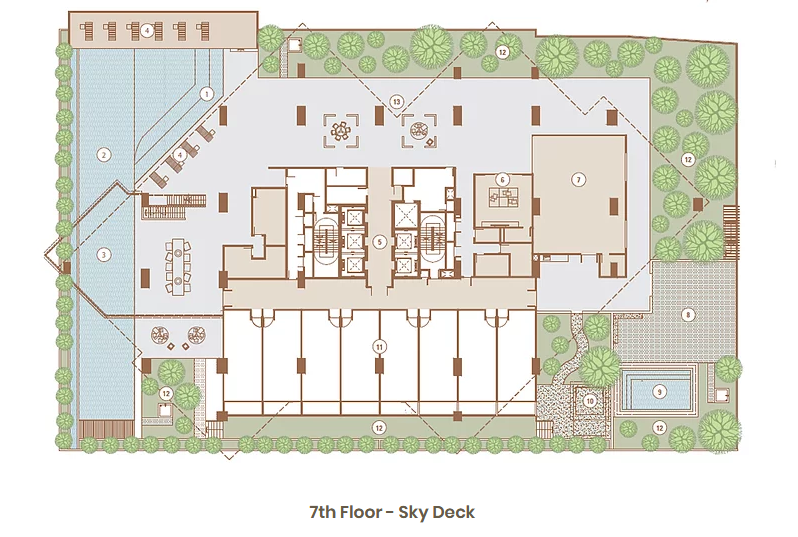 Stonor3Facilities7thFloorPlanSkyDeck KLCC