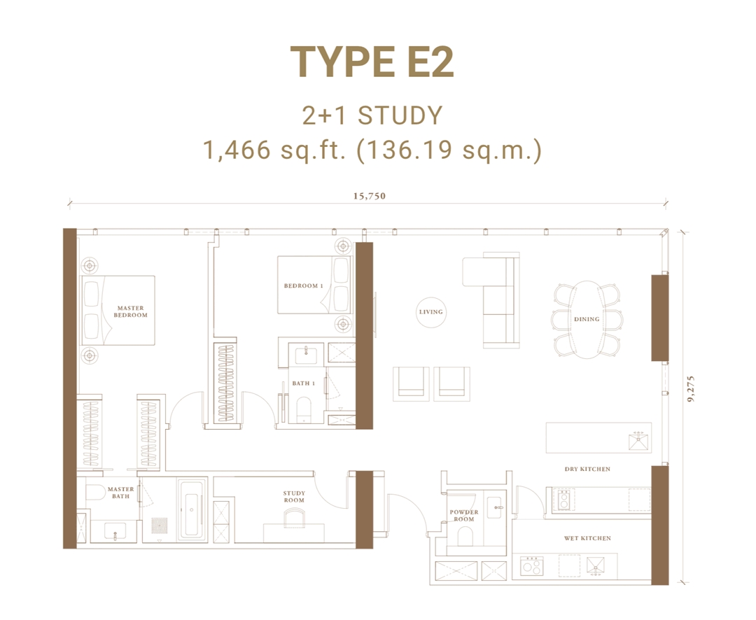 PavilionDamansaraHeightsFloorPlanTypeE2 KLCC Condominium