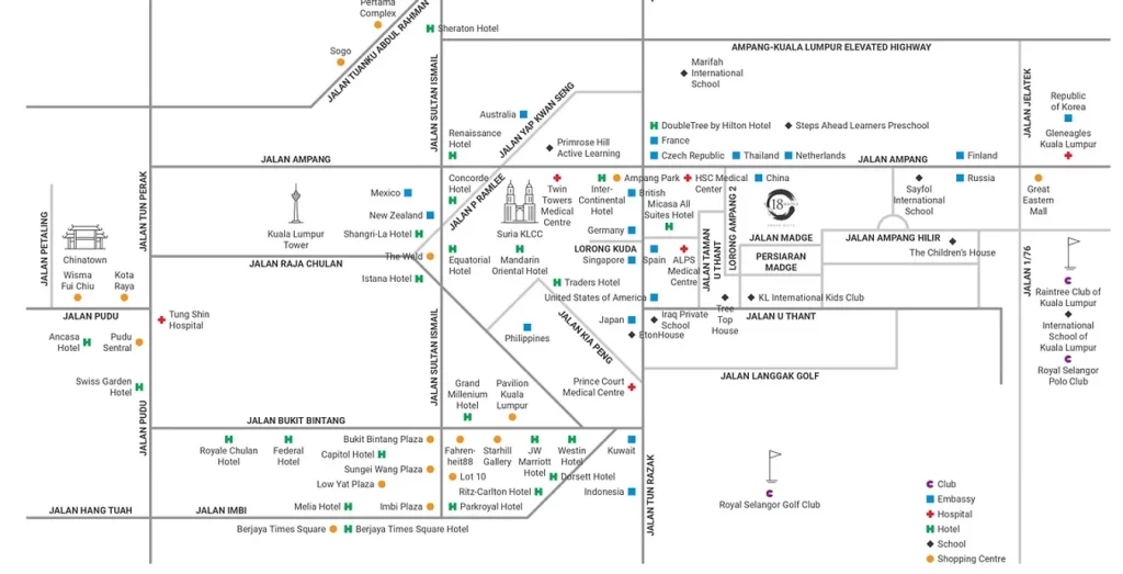 18 Madge Onsen is located in Kuala Lumpur embassy enclave 